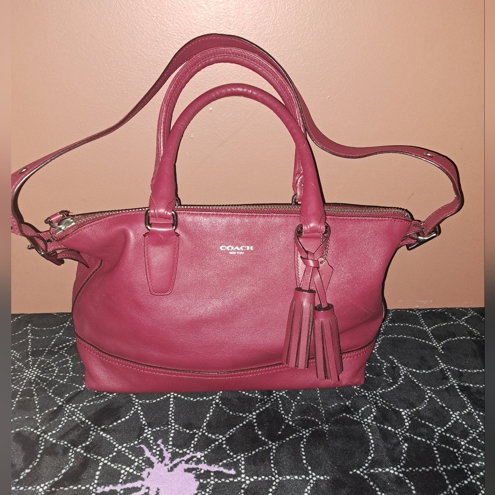 Coach Legacy Cherry Leather Satchel